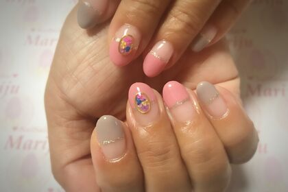 押し花ネイル
